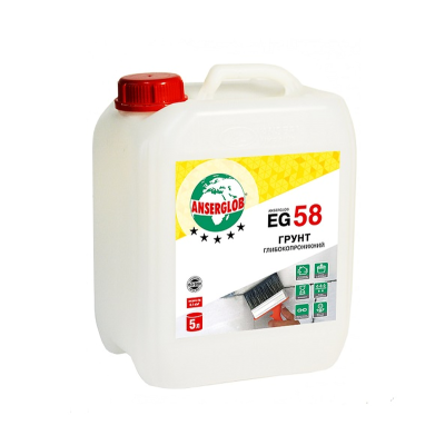 Грунт-емульсія Anserglob EG-58 (5л) для внутрішніх робіт, глибокопроникна (Ансерглоб) Грунт-емульсія Anserglob EG-58 (5л) для внутрішніх робіт, глибокопроникна (Ансерглоб)