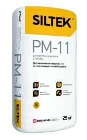 РМ-11 машинна штукатурка цем-стартова (25кг) Siltek