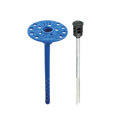 Фасадний дюбель 10х160 мм з металевим шурупом для кріплення теплоізоляції, пачка 100 шт Фасадний дюбель 10х160 мм з металевим шурупом для кріплення теплоізоляції, пачка 100 шт