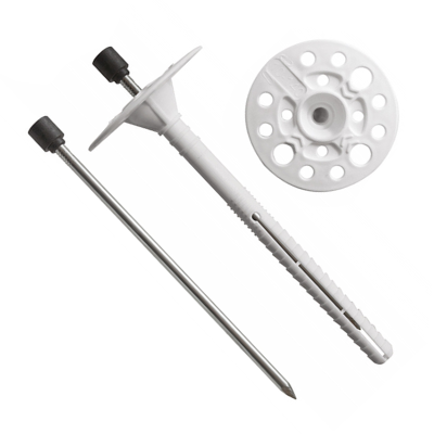 Термодюбель 10х140мм з оцинкованим цвяхом та термоголовкою, з подовженою розпірною частиною LFMG Wkret-met Польща Термодюбель 10х140мм з оцинкованим цвяхом та термоголовкою, з подовженою розпірною частиною LFMG Wkret-met Польща