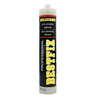 Силіконовий герметик білий Silicone Sealant G11 BESTFIX 280 мл