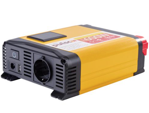 Перетворювач напруги PULSO/ISU- 600/12V-220V/600W/LCD/USB-5VDC2.0A/син.хвиля/клеми