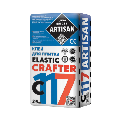 Клей для плитки ARTISAN С-117 PREMIUM (25кг) Клей для плитки ARTISAN С-117 PREMIUM (25кг)