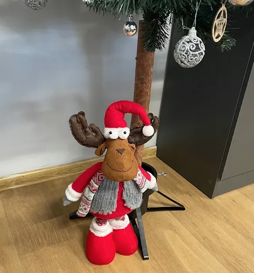 Різдвяний декоративний олень із телескопічними ніжками Ruhhy 88 см