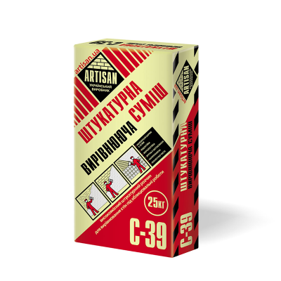 Штукатурная выравнивающая смесь ARTISAN С-39 (25кг) Штукатурная выравнивающая смесь ARTISAN С-39 (25кг)