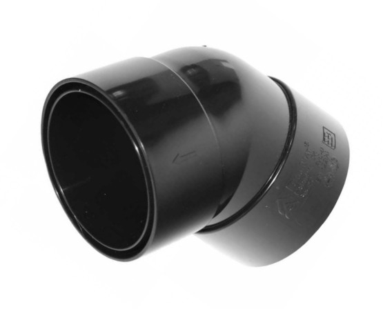 Коліно (87,5) ProAqua # 110 мм з двома разтрубами графіт