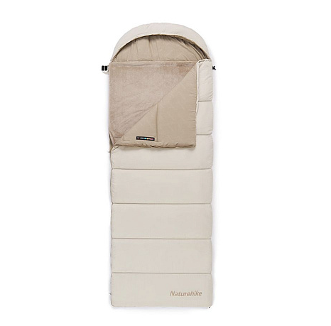 Спальний мішок з підігрівом Naturehike BE400 CNK2300SD021, правий, бежевий