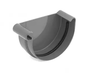 Заглушка ринви ліва BRYZA 125мм, графіт Заглушка ринви ліва BRYZA 125мм, графіт