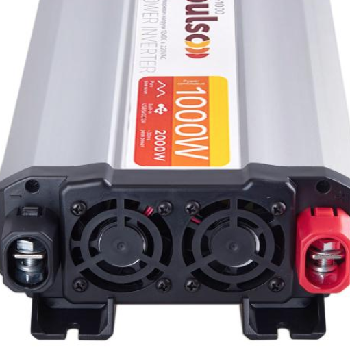 Перетворювач напруги PULSO/ISU-1000/12V-220V/1000W/USB-5VDC2.0A/син.хвиля/клеми