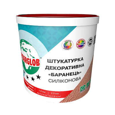 Штукатурка декоративна Anserglob "Баранчик" 1,5мм (25кг) силіконова (Ансерглоб) Штукатурка декоративна Anserglob "Баранчик" 1,5мм (25кг) силіконова (Ансерглоб)