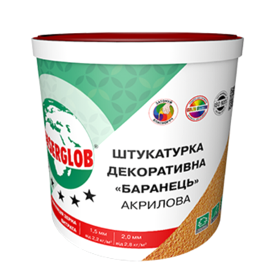 Штукатурка декоративна Anserglob "Баранчик" 1,5мм (25кг) акрилова (Ансерглоб) Штукатурка декоративна Anserglob "Баранчик" 1,5мм (25кг) акрилова (Ансерглоб)