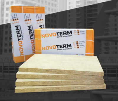 Мінеральна вата Новотерм FasPro 12 - 100 мм базальтовий утеплювач, плити теплоізоляційні Мінеральна вата Новотерм FasPro 12 - 100 мм базальтовий утеплювач, плити теплоізоляційні