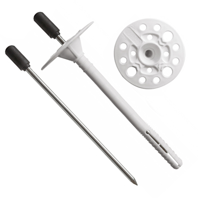 Термодюбель 10х120 мм, фасадний дюбель для кріплення ізоляції з металевим цвяхом з термоголовкою TDS Fast-Fix Термодюбель 10х120 мм, фасадний дюбель для кріплення ізоляції з металевим цвяхом з термоголовкою TDS Fast-Fix