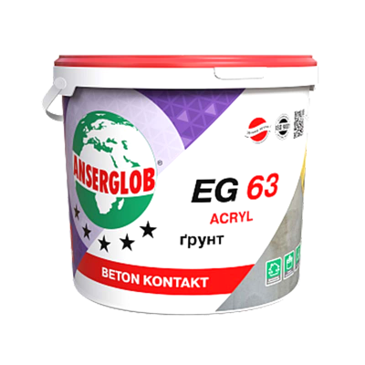 Грунт-фарба Anserglob EG 63 BETON KONTAKT 10 л акрилова емульсія адгезійна (Ансерглоб Бетон Контакт) Грунт-фарба Anserglob EG 63 BETON KONTAKT 10 л акрилова емульсія адгезійна (Ансерглоб Бетон Контакт)