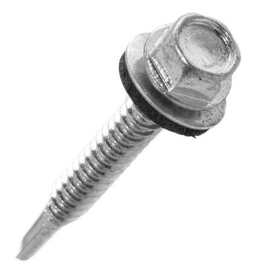 Саморіз 5,5х32мм для кріплення легких конструцій до металевих каркасів, з шайбом EPDM оцинкований головкою під SW-8 250шт Wkret-met Саморіз 5,5х32мм для кріплення легких конструцій до металевих каркасів, з шайбом EPDM оцинкований головкою під SW-8 250шт Wkret-met