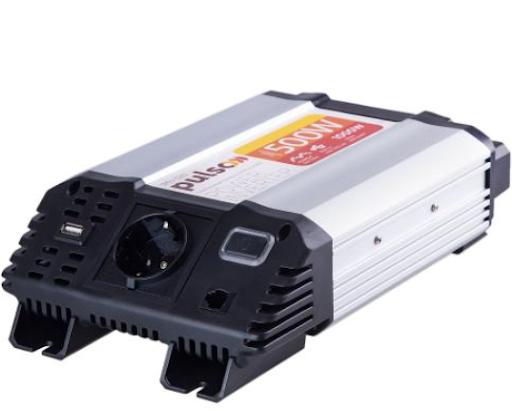 Перетворювач напруги PULSO/IMU-520/12V-220V/500W/USB-5VDC2.0A/мод.хвиля/клеми