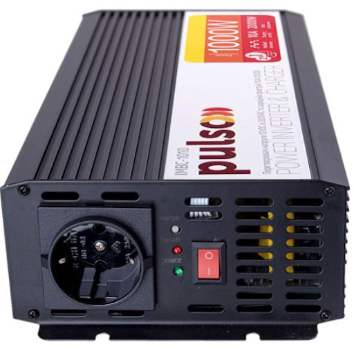 Перетворювач напруги/Зарядн. пристрій PULSO IMBC-1010/12V-220V/1000W/10A/мод.хвиля/клеми
