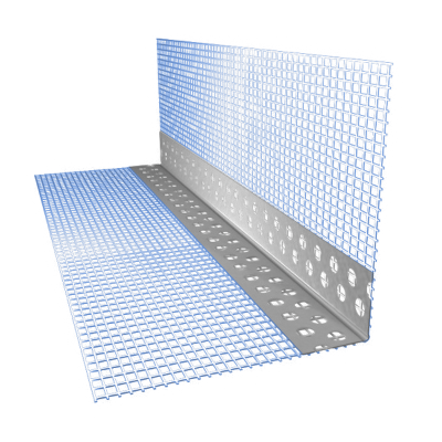 ПЛАСТЕКС 7 Кутник ПВХ ІНФРА з СИНЬОЮ 110 гр/м.кв сіткою 7*7 см., 40х0,60 мм, 2,5 м ПЛАСТЕКС 7 Кутник ПВХ ІНФРА з СИНЬОЮ 110 гр/м.кв сіткою 7*7 см., 40х0,60 мм, 2,5 м