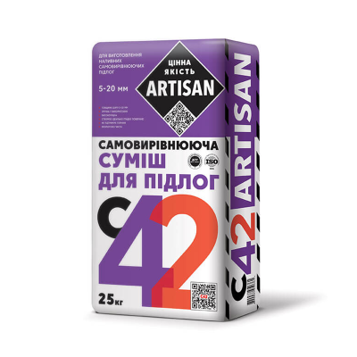 Самовыравнивающаяся смесь для пола ARTISAN С-42 (25кг) Самовыравнивающаяся смесь для пола ARTISAN С-42 (25кг)