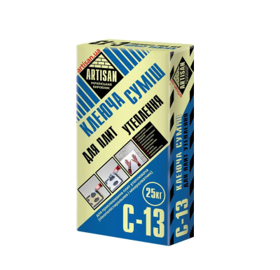 Клеюча суміш для плит утеплення ARTISAN С-13 (25кг) Клеюча суміш для плит утеплення ARTISAN С-13 (25кг)