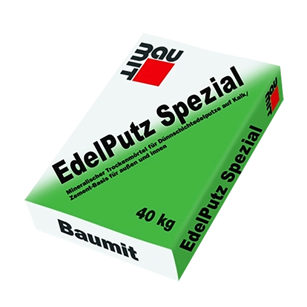 Декоративна мінеральна штукатурка BauMit (Бауміт) Edelputz Spezial (баранчик) 25кг.