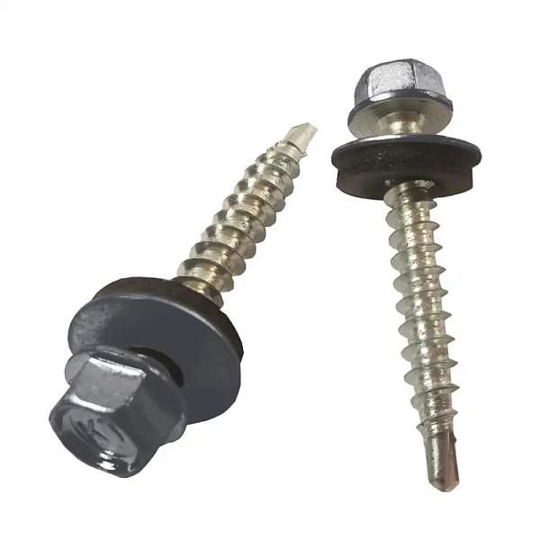 Саморіз 4,8x35мм для кріплення легких конструкцій до дерев'яних основ, з шайбою EPDM, 7024