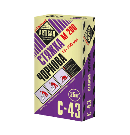 Черновая стяжка ARTISAN С-43 (25кг) Черновая стяжка ARTISAN С-43 (25кг)