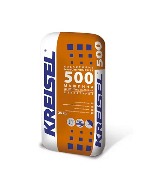 500 (25кг) Maschinen Putz 5-25 Машинна вапняно-цементна штукатурка гладка КREISEL