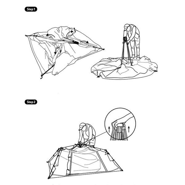 Тент для кемпінгу Naturehike, бежевий