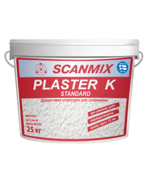 Штукатурка PLASTER K Standart (25кг) Scanmiх
