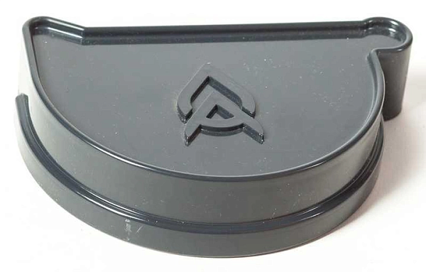 Заглушка ринви ProAqua #150мм з ущiльн. лiва (графiт)