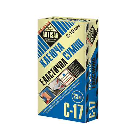 Клеюча суміш еластична ARTISAN С-17 (25кг) Клеюча суміш еластична ARTISAN С-17 (25кг)