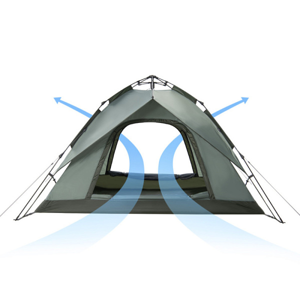 Намет тримісний автоматичний Naturehike, оливково-зелений