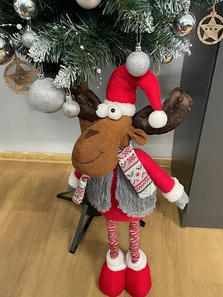 Різдвяний декоративний олень із телескопічними ніжками Ruhhy 88 см