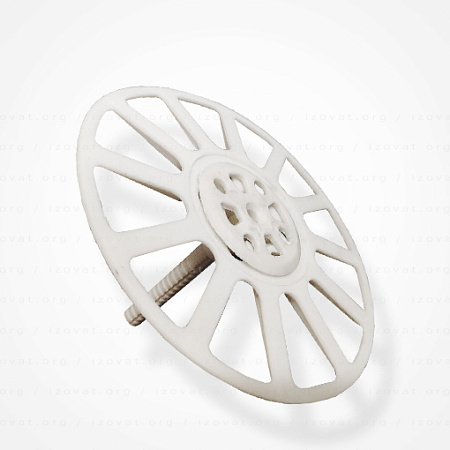 Тарілка поліпропіленова 10х140 мм для теплоізоляції. Тарілка поліпропіленова 10х140 мм для теплоізоляції.