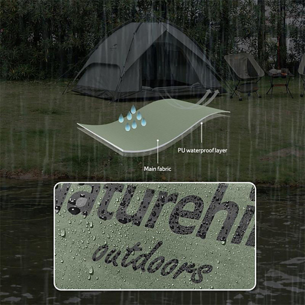 Намет тримісний автоматичний Naturehike, темно-зелений