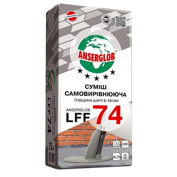 Суміш для підлоги Anserglob LFF 74 (25кг) самовирівнююча (Ансерглоб)