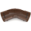 Кут внутрішній регульований 120°-145° BRYZA 125мм, коричневий
