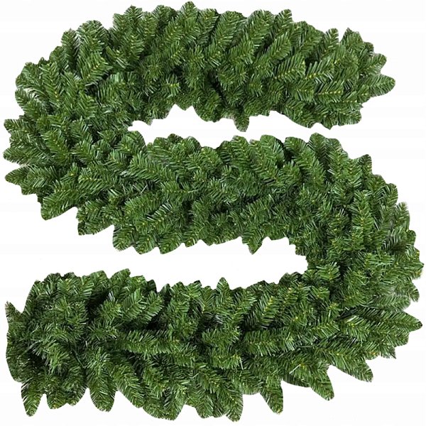 Різдвяний штучний зелений гірляндний вінок Сосна 2,7м Ruhhy